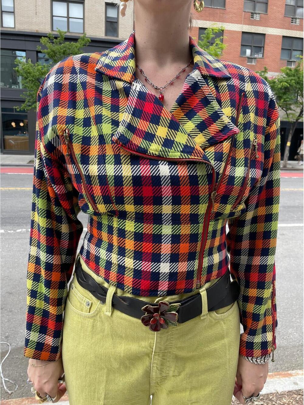 Emanuel Ungaro Plaid Cotton Jacket
